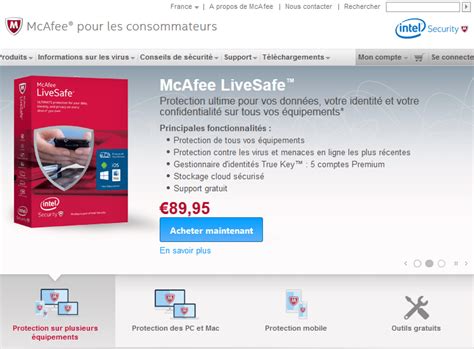 retrouver mon compte mcafee.